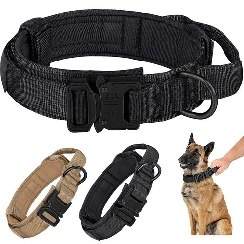 Tactical dog collar handle - tactical,