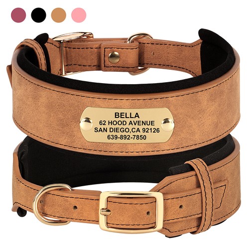 Wide leather dog - wide,