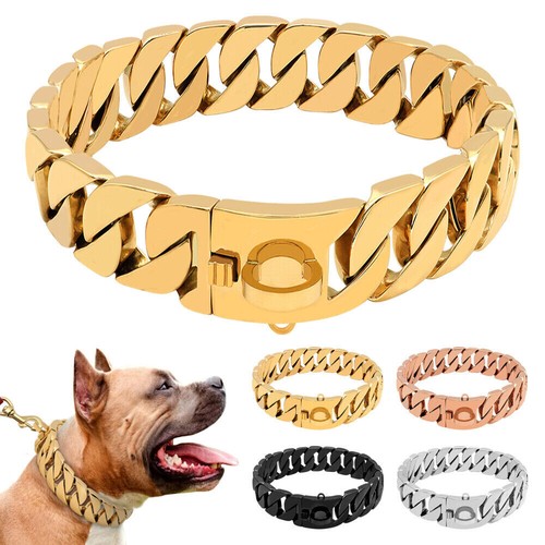 Dog chain collar stainless - dog,