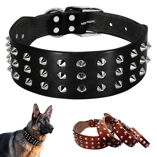 Genuine leather dog collar - genuine,